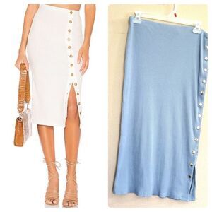 Revolve Privacy Please Renee Ribbed Midi Skirt